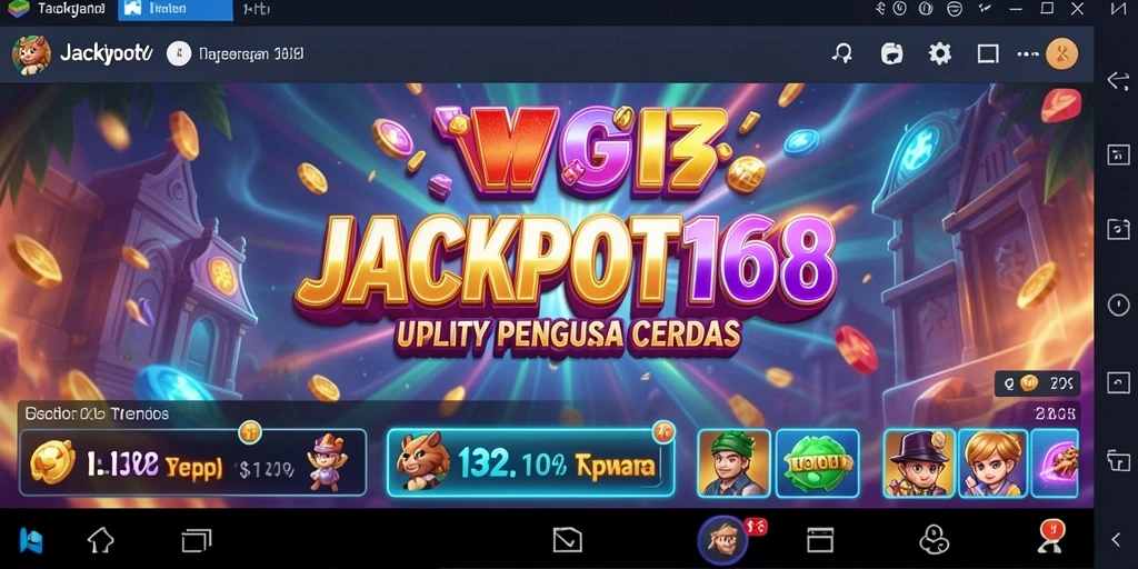 Screenshot JACKPOT168 menampilkan antarmuka pengguna yang bersih dan fungsional.
