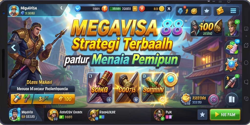 Tampilan gameplay MEGAVISA88 dalam aksi strategi yang mendebarkan.