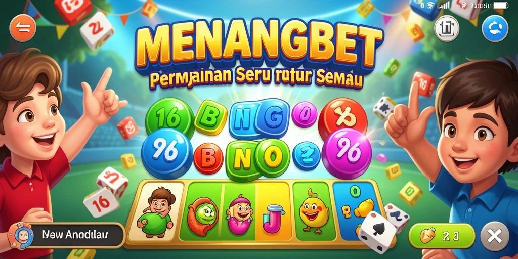 Tampilan gameplay seru di MENANGBET dengan suasana Bingo yang menarik.